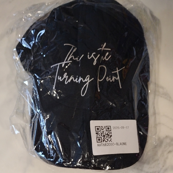 Other - Black Cap with White Script